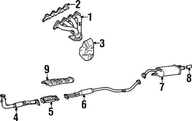 Прокладка выпускного коллектора MR323599 MITSUBISHI