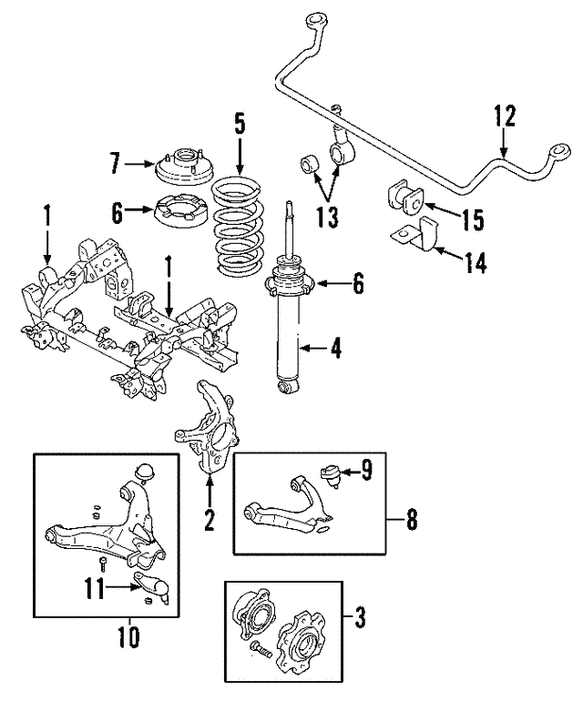 Підшипник заднього редуктора MR470683 MITSUBISHI