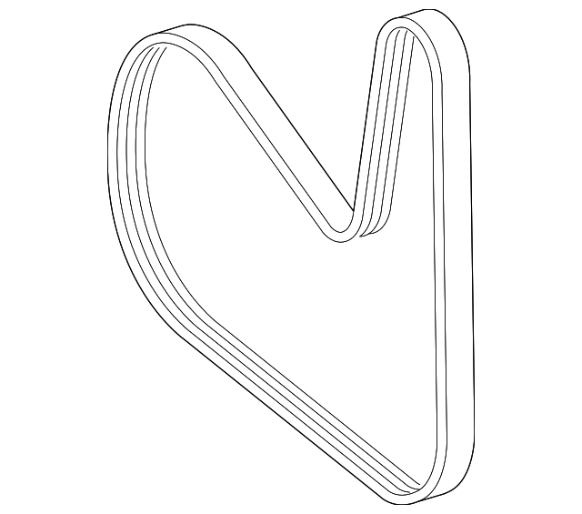 Пас двигуна привідний 0039934196 MERCEDES BENZ