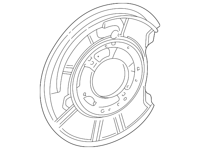 Відбивач, гальмівний диск 2034230420 MERCEDES BENZ