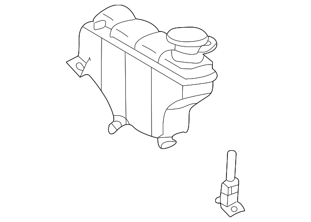 Розширювальний бачок, охолоджувальна рідина 2035000049 MERCEDES BENZ