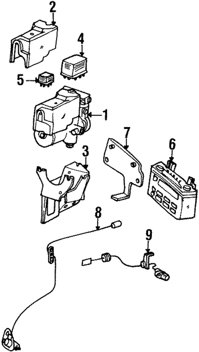 Реле, abs A0015426719 MERCEDES BENZ