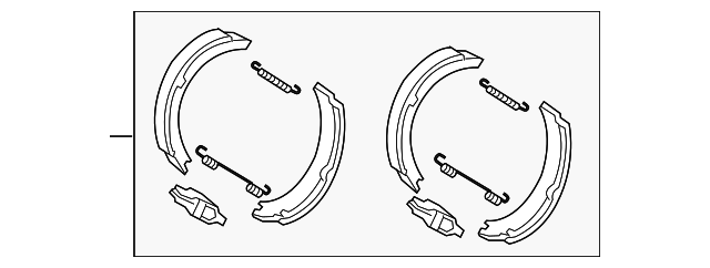 004 420 86 20 колодки ручного тормоза mercedes c w204 / e c207 A0044208620 MERCEDES BENZ