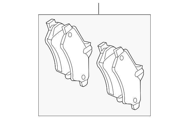 Комплект гальмівних накладок, дискове гальмо A0064204520 MERCEDES BENZ