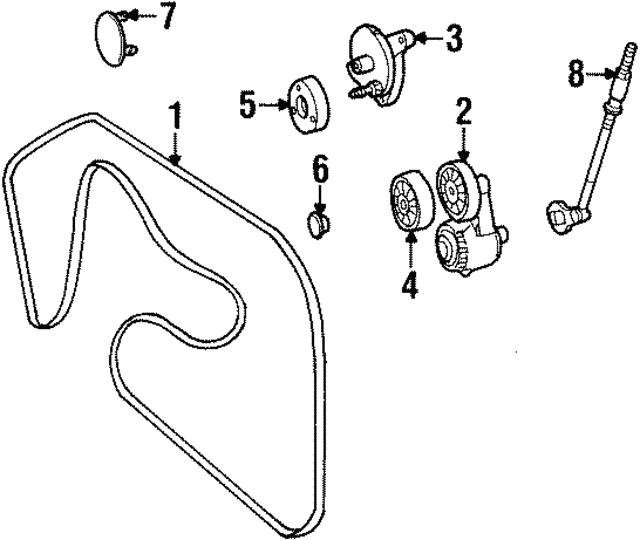 Ремень привода навесного оборудования A0119972992 MERCEDES BENZ