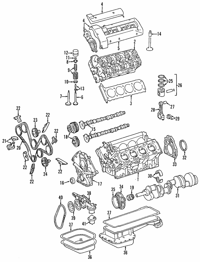 Прокладки крышки клапанов комплект A1190101330 MERCEDES BENZ