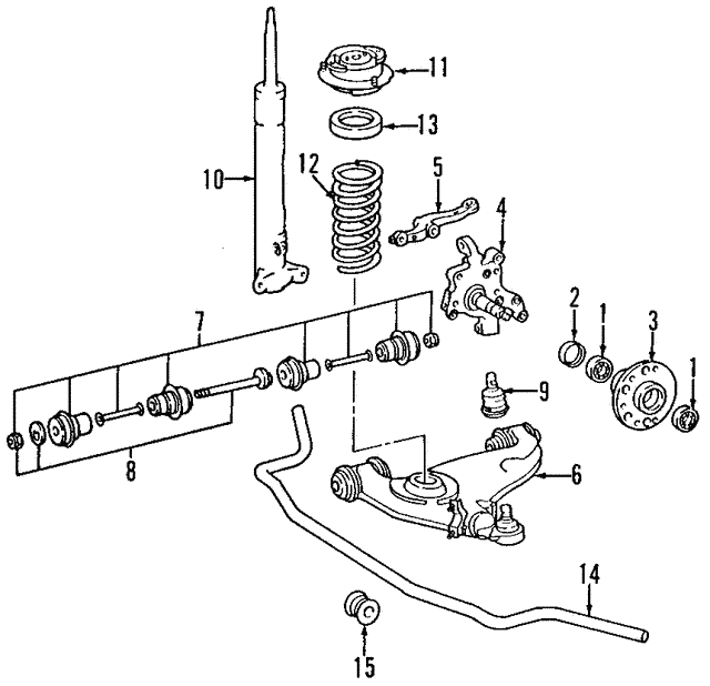 Опора, стабілізатор A1243235185 MERCEDES BENZ