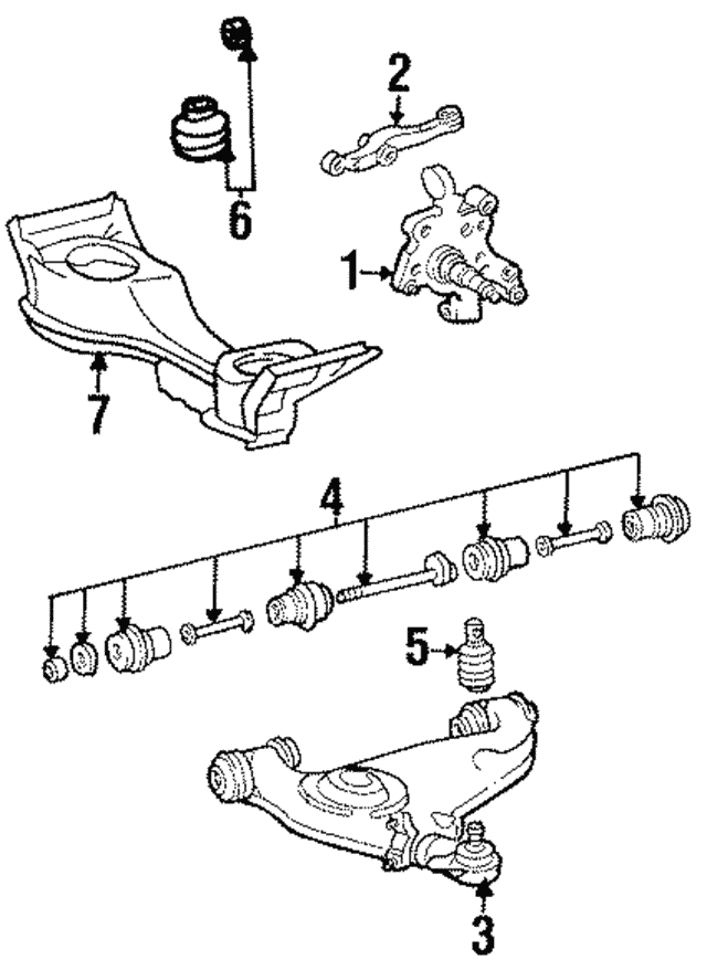 Важіль підвіски, підвіска коліс A1243303407 MERCEDES BENZ