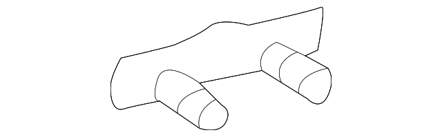 Кронштейн, система відведення вг A1294900044 MERCEDES BENZ
