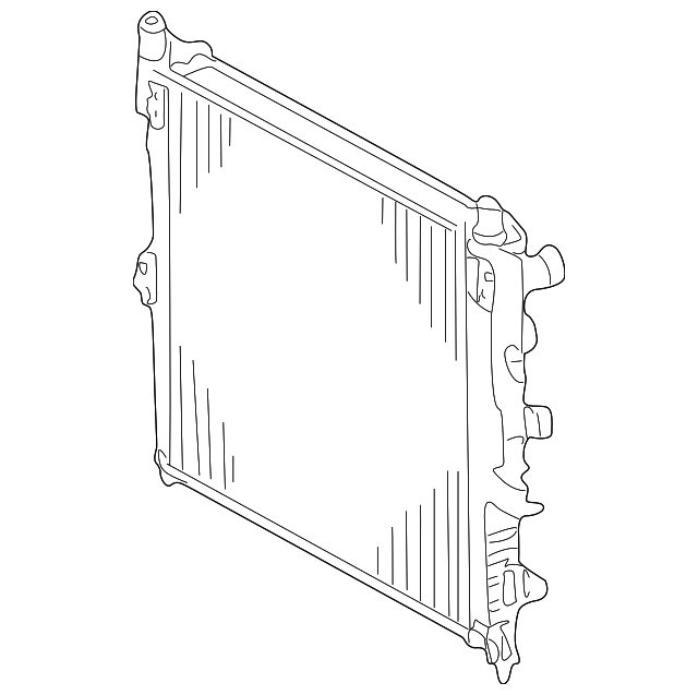 Радіатор, система охолодження двигуна A1635000003 MERCEDES BENZ