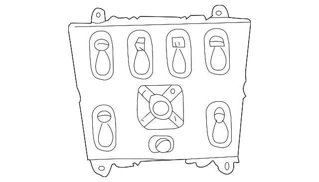 Перемикач, блокування дверей A1638206610 MERCEDES BENZ