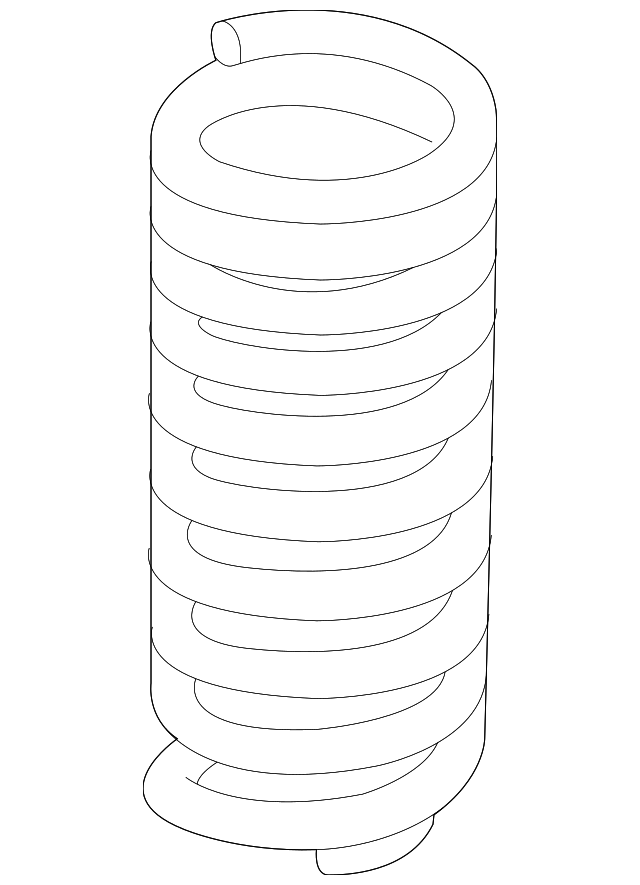 Пружина стискання підвіски A1643240904 MERCEDES BENZ