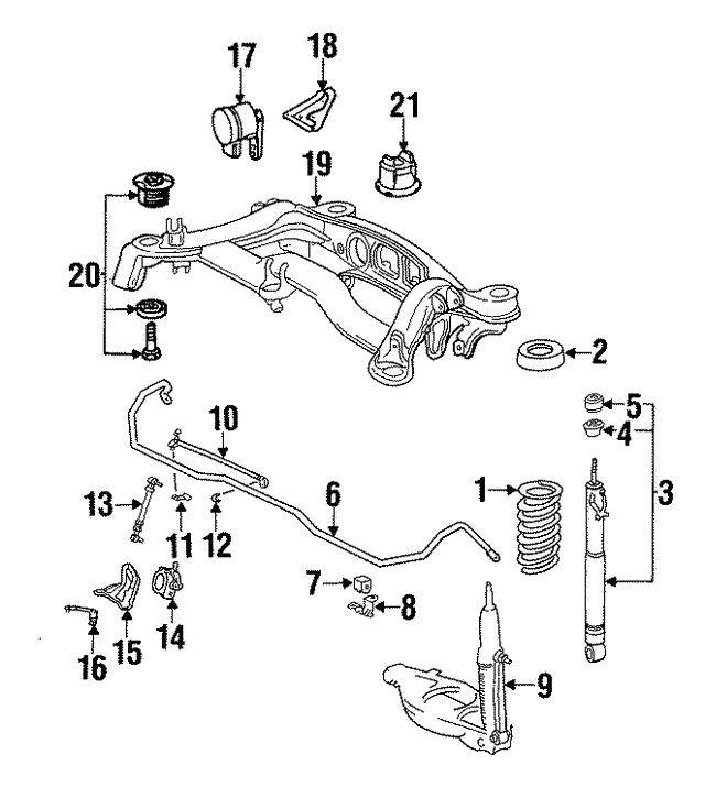 Тримач ресори A2013250944 MERCEDES BENZ