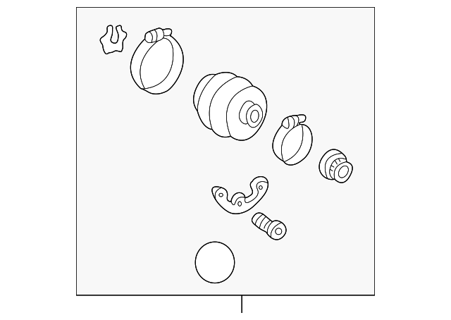 Комплект пилозахисний, приводний вал A2013501237 MERCEDES BENZ