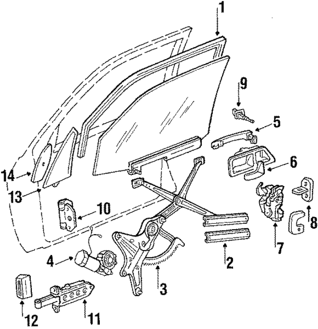 Склопідйомник A2017200646 MERCEDES BENZ