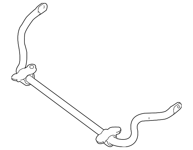 Стабілізатор передній A2043232065 MERCEDES BENZ