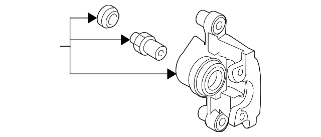 Гальмівний супорт A2044231281 MERCEDES BENZ
