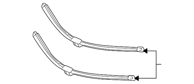 Щітка склоочисника комплект промо A2048201400 MERCEDES BENZ