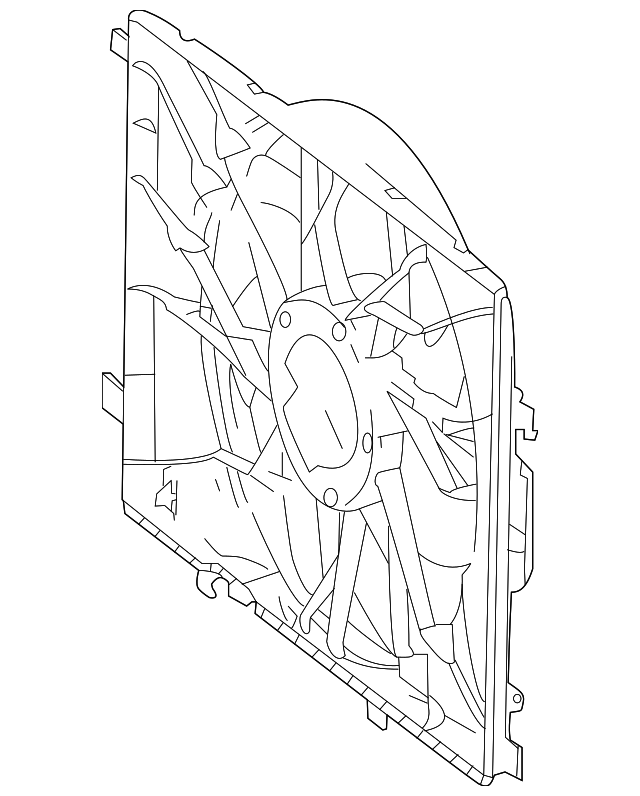 Вентилятор радиатора кондиционера A2049066802 MERCEDES BENZ