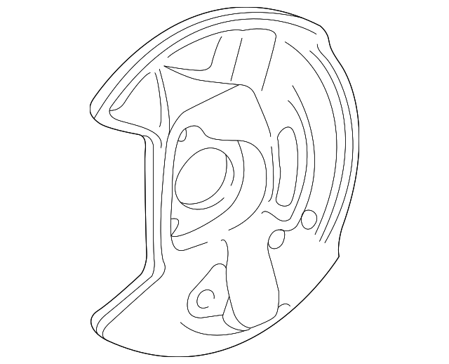 Відбивач, гальмівний диск A2104212720 MERCEDES BENZ