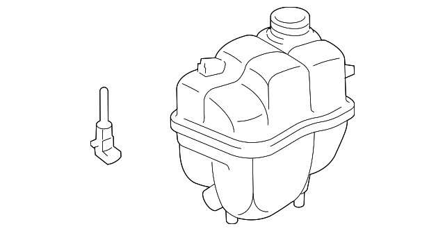 Розширювальний бачок, охолоджувальна рідина A2115000049 MERCEDES BENZ