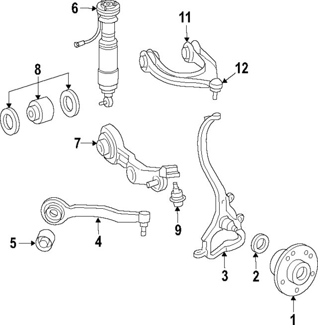 Пневматична амортизаційна стійка A2303204038 MERCEDES BENZ