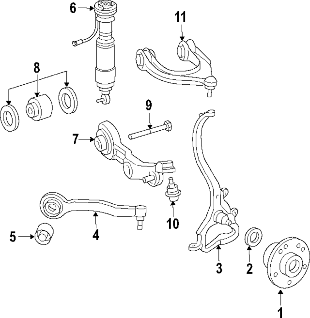 Важіль підвіски, підвіска коліс A2303302607 MERCEDES BENZ