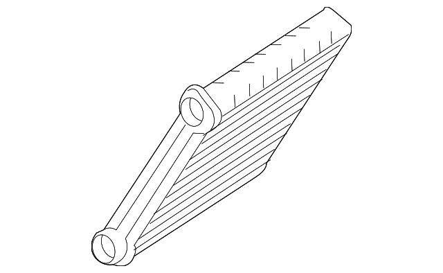 Радiатор обігрівача A2468300161 MERCEDES BENZ