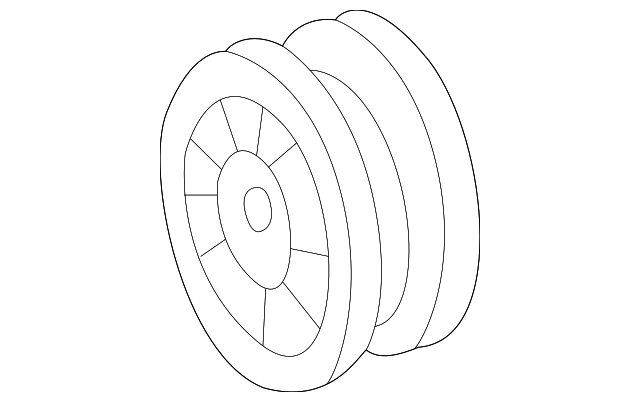 Відвідний/напрямний ролик, поліклиновий ремінь A6012001070 MERCEDES BENZ