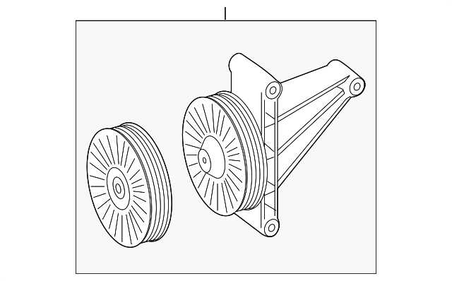 Відвідний/напрямний ролик, поліклиновий ремінь A6112300342 MERCEDES BENZ