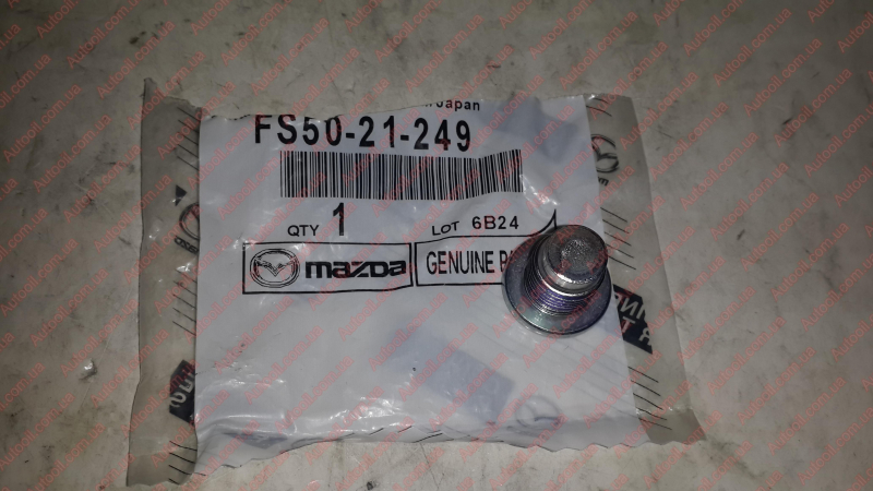 Fs5021249 пробка поддона. Болт Mazda арт. Fs5021249. Bolzen Mazda арт. Fs5021249.