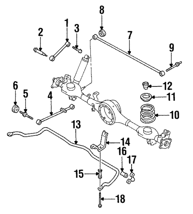 Тяга/стійка, стабілізатор 9980308120 MAZDA