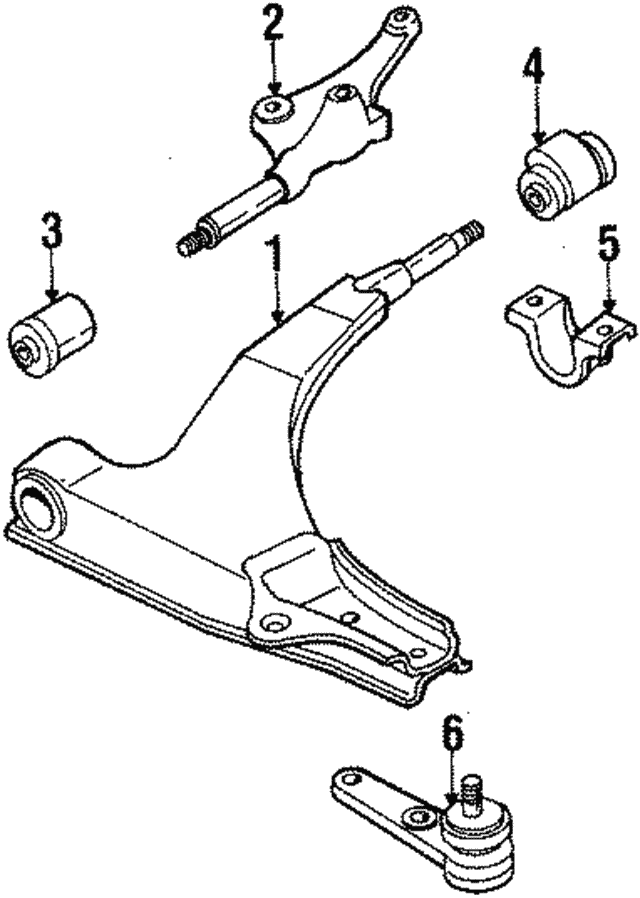 Опора, важіль підвіски B03734460 MAZDA