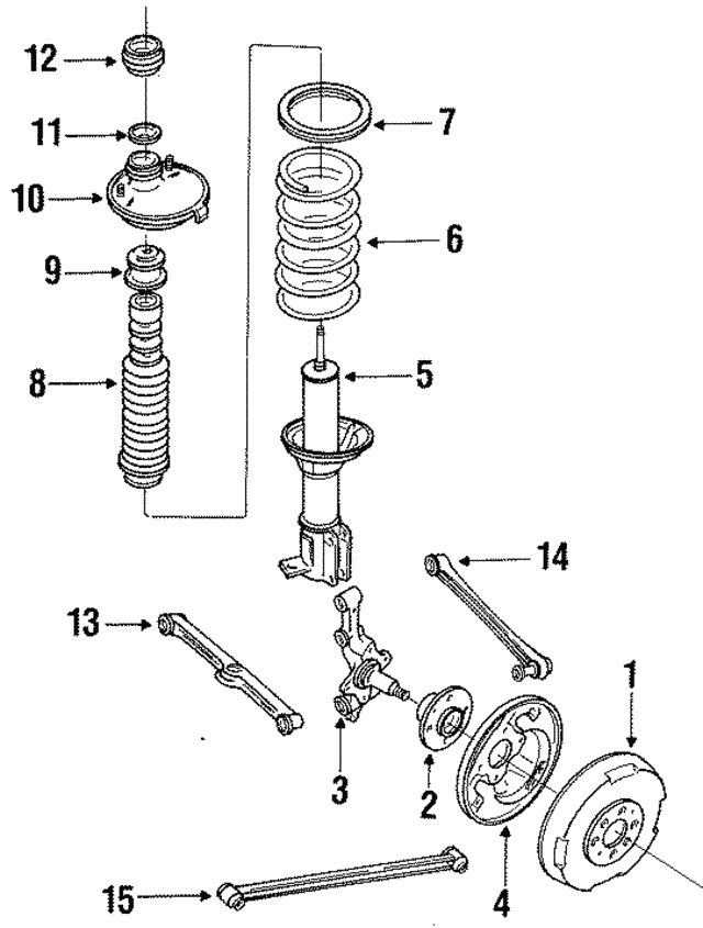 Амортизатор B45528900 MAZDA