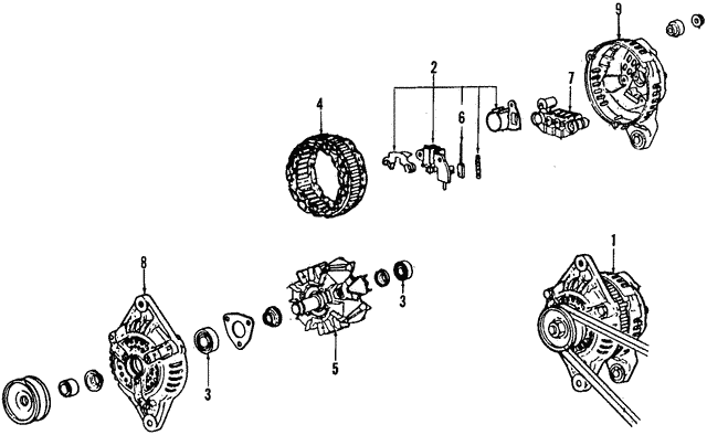 Регулятор генератора B64J18W70A MAZDA