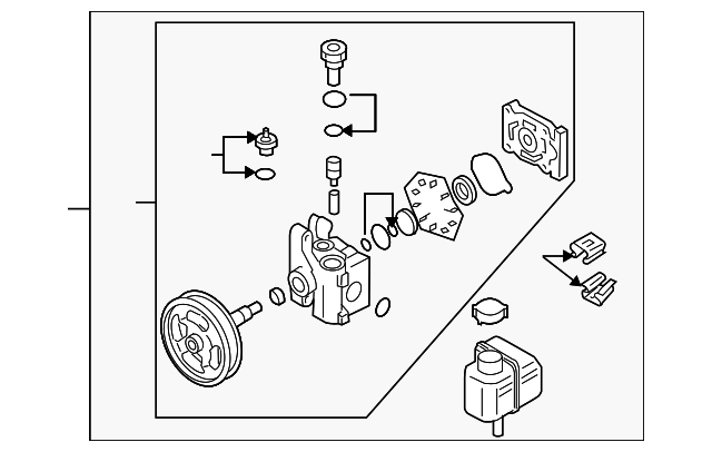 Насос гур EG2132650C MAZDA