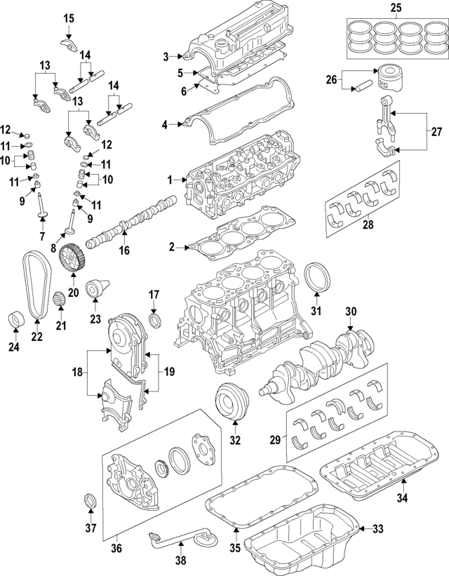 Підшипник шатуна F80123105C MAZDA
