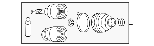 Комплект шарнірів, приводний вал FA8222620A MAZDA
