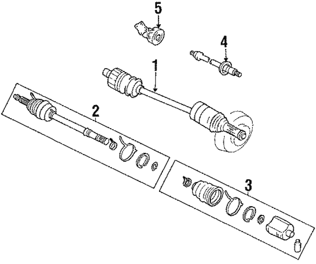 Комплект шарнірів, приводний вал G03422510 MAZDA