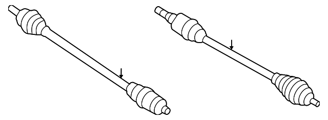 Комплект шарнірів, приводний вал GG3125500G MAZDA