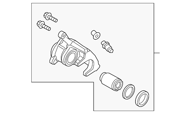 Суппорт тормозной GMY02671X MAZDA