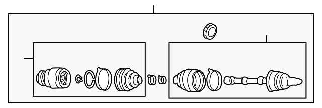 Комплект шарнірів, приводний вал GP112550X MAZDA