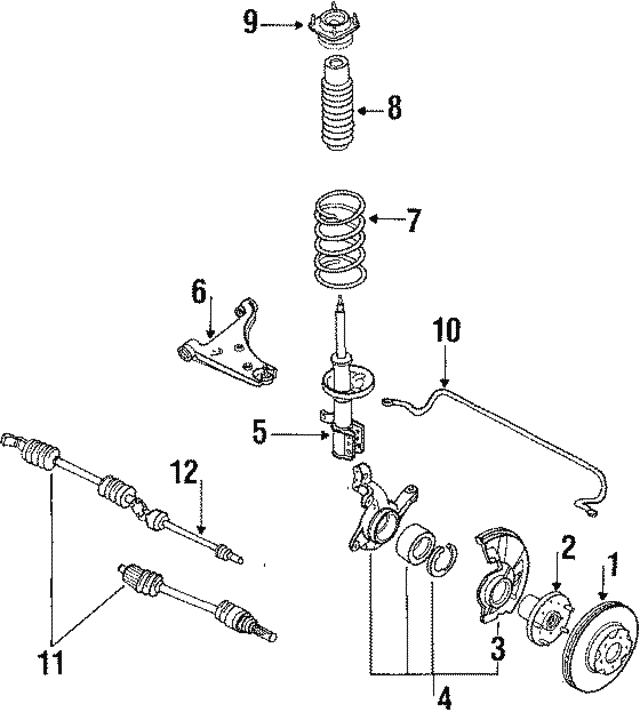 Комплект шарнірів, приводний вал GT4325600A MAZDA