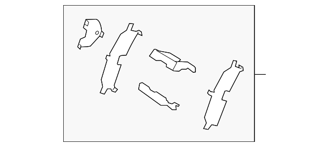 Фіксатори гальмівних колодок задніх к-кт L2Y62649Z MAZDA