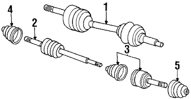 Комплект шарнірів, приводний вал M07025600B MAZDA