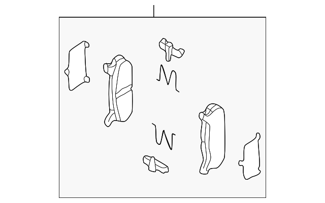 Комплект гальмівних накладок, дискове гальмо NCY52648ZA MAZDA