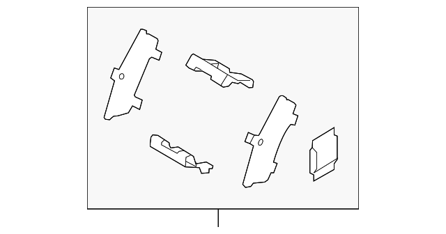 Комплект гальмівних накладок, дискове гальмо NFY72649Z MAZDA