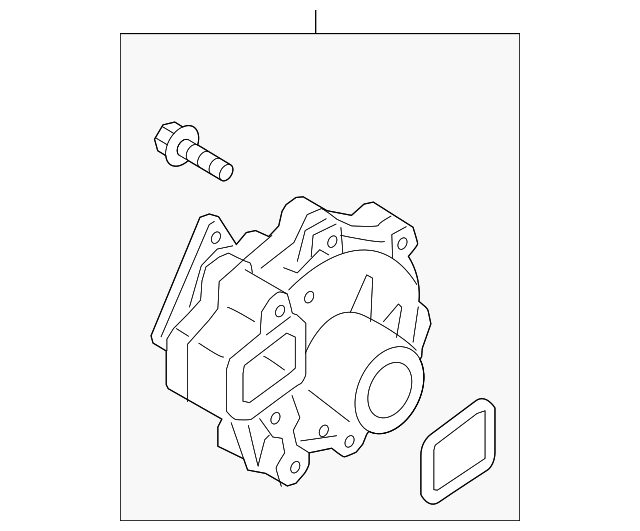 Насос охолоджувальної рідини, охолодження двигуна P5PW15010B MAZDA