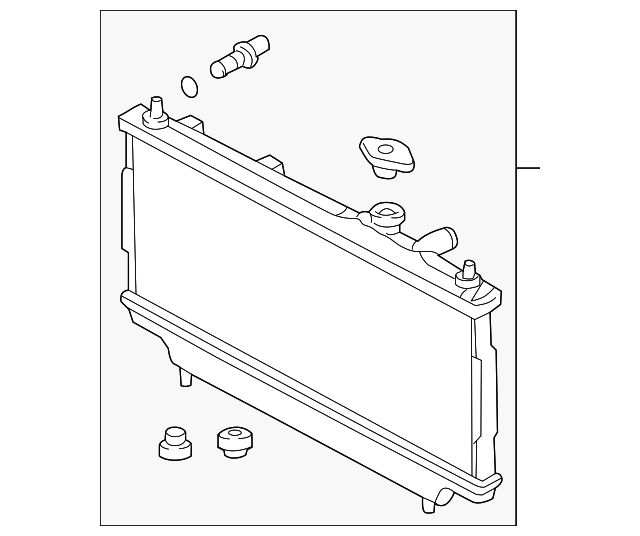 Радіатор, система охолодження двигуна ZL0115200D MAZDA