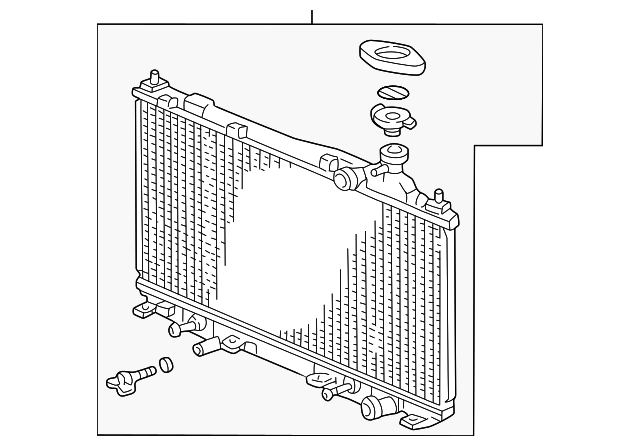 Радіатор, система охолодження двигуна 19010PMMA11 HONDA